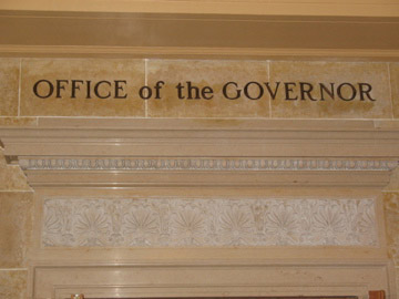 Office of Scott Walker in state capitol in Madison.